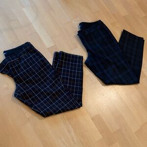 Express Plaid Columnist Ankle Pants (two pairs!!)